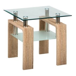 Compass Glass End Tables (2-Piece Set)