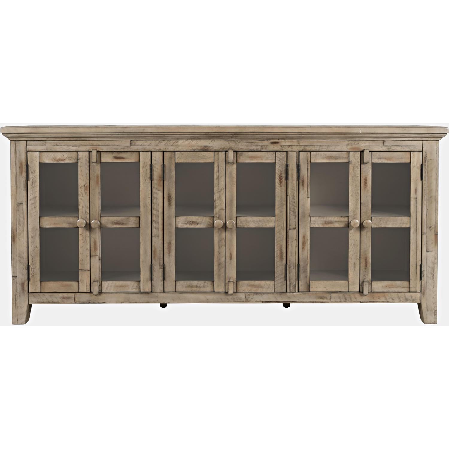 Rustic Shores 70" Sideboard Cabinet (Distressed Grey) - Image 2