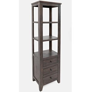 Madison County 22" Media Pier (Barnwood Brown)