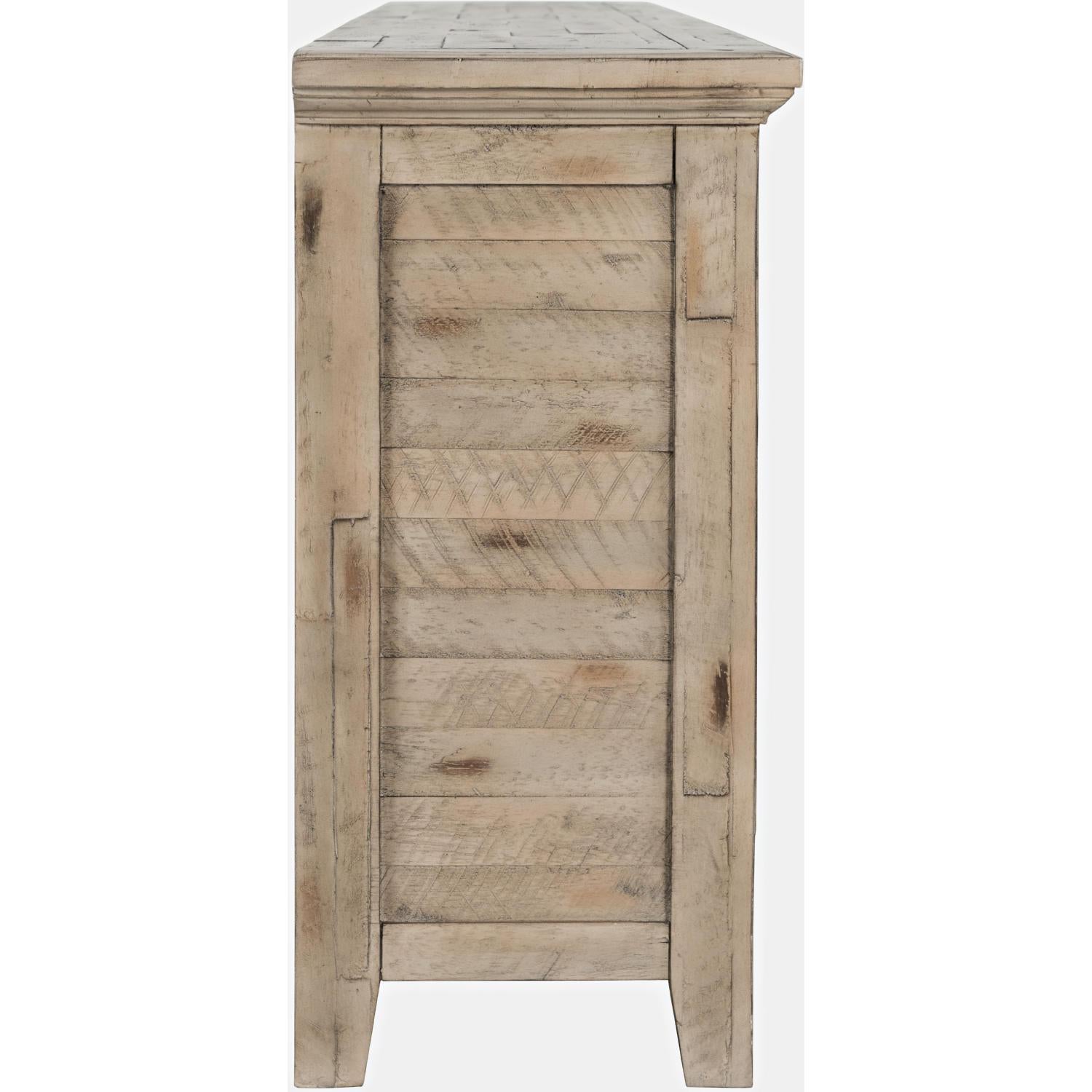 Rustic Shores 70" Sideboard Cabinet (Distressed Grey) - Image 4