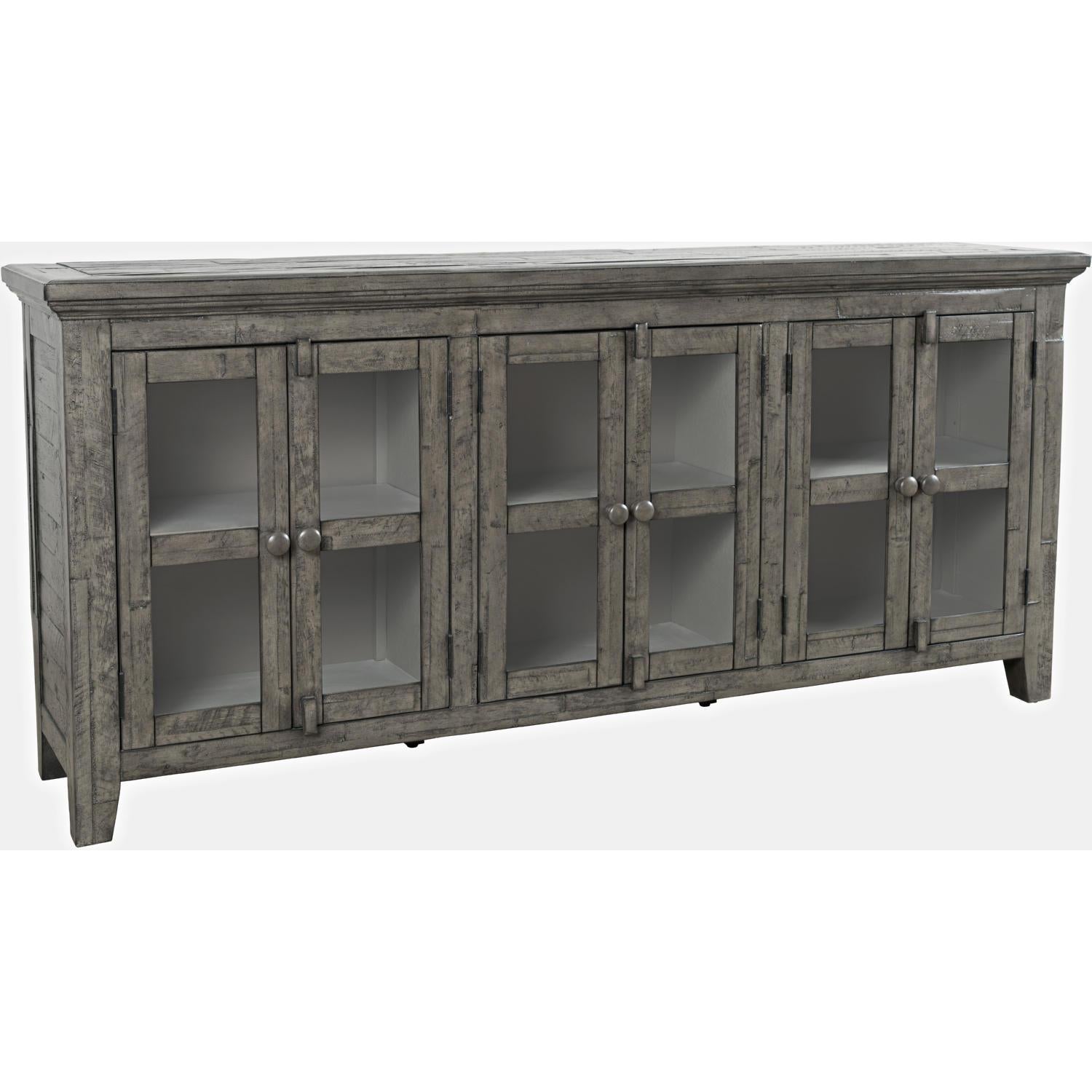 Rustic Shores 70" Sideboard Cabinet (Distressed Stone)