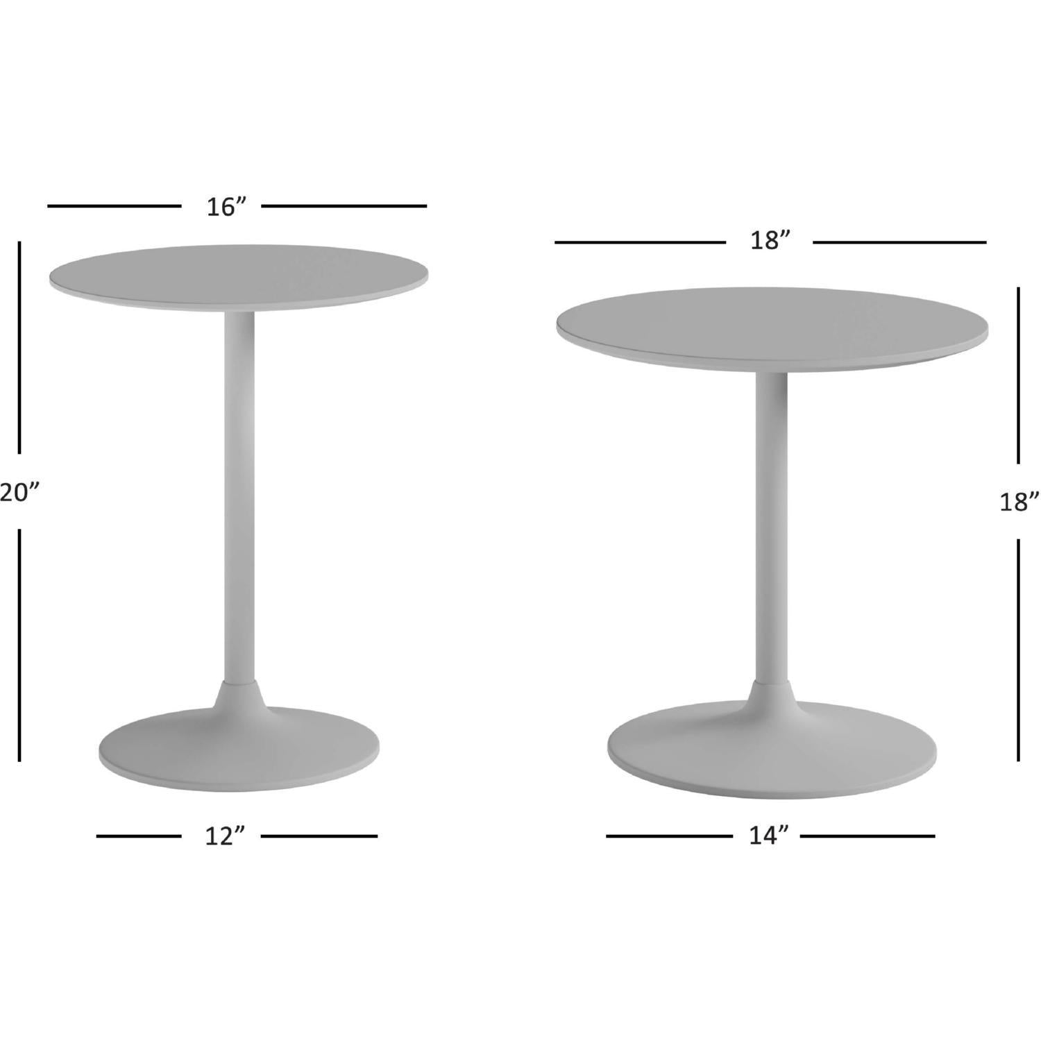 Remy Pedestal Accent End Table (Set of 2) - Image 3