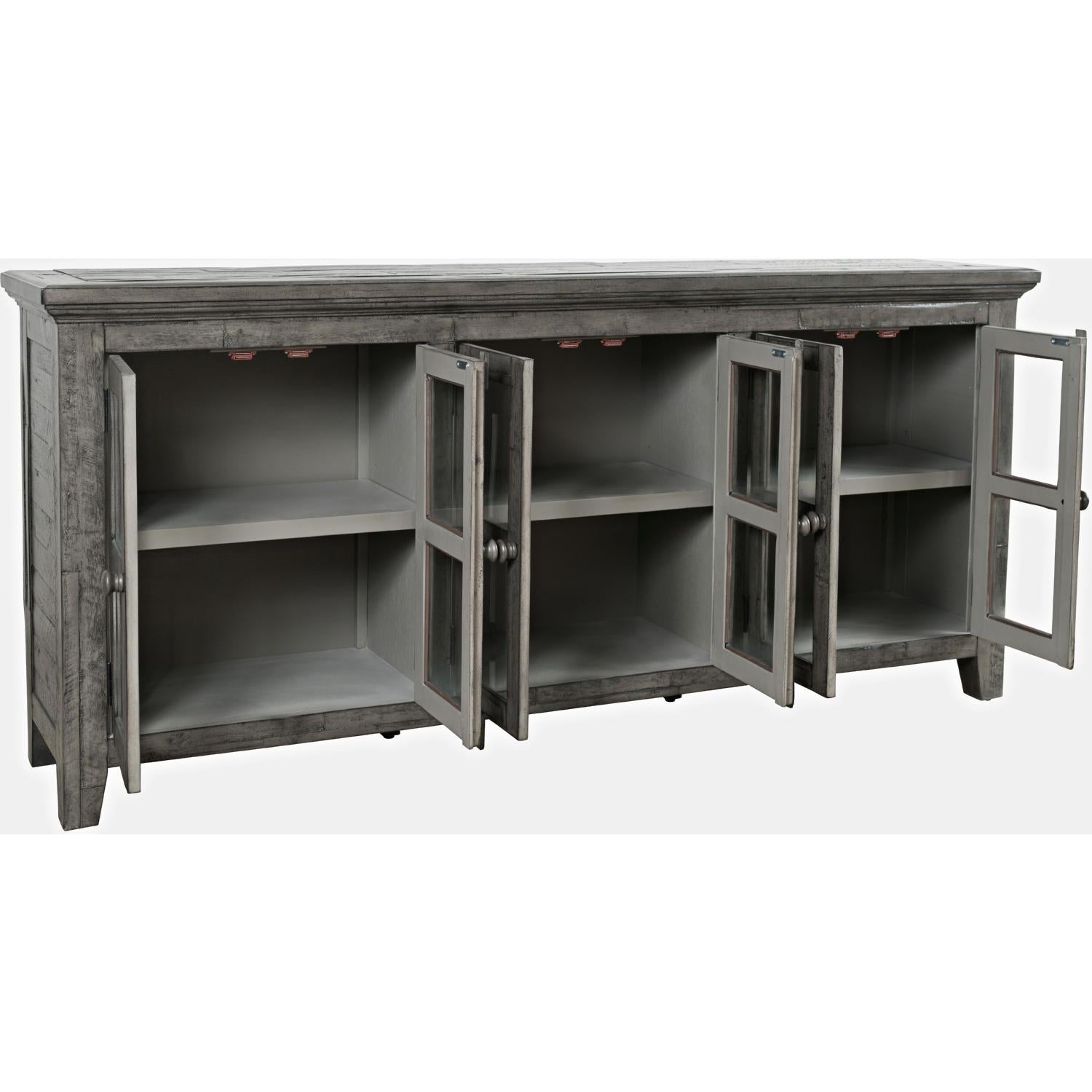 Rustic Shores 70" Sideboard Cabinet (Distressed Stone) - Image 3