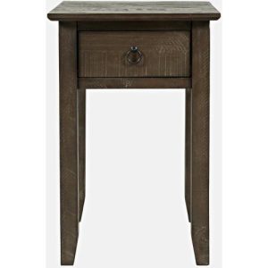 Devon Farmhouse End Table (Distressed Brown)