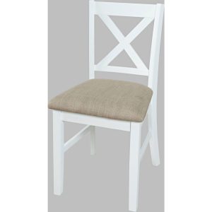 Hobson X Back Chair (Distressed White)