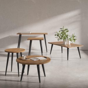 Prelude Round End Table (Suede)