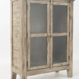 Rustic Shores 2-Door Accent Cabinet (Cream)