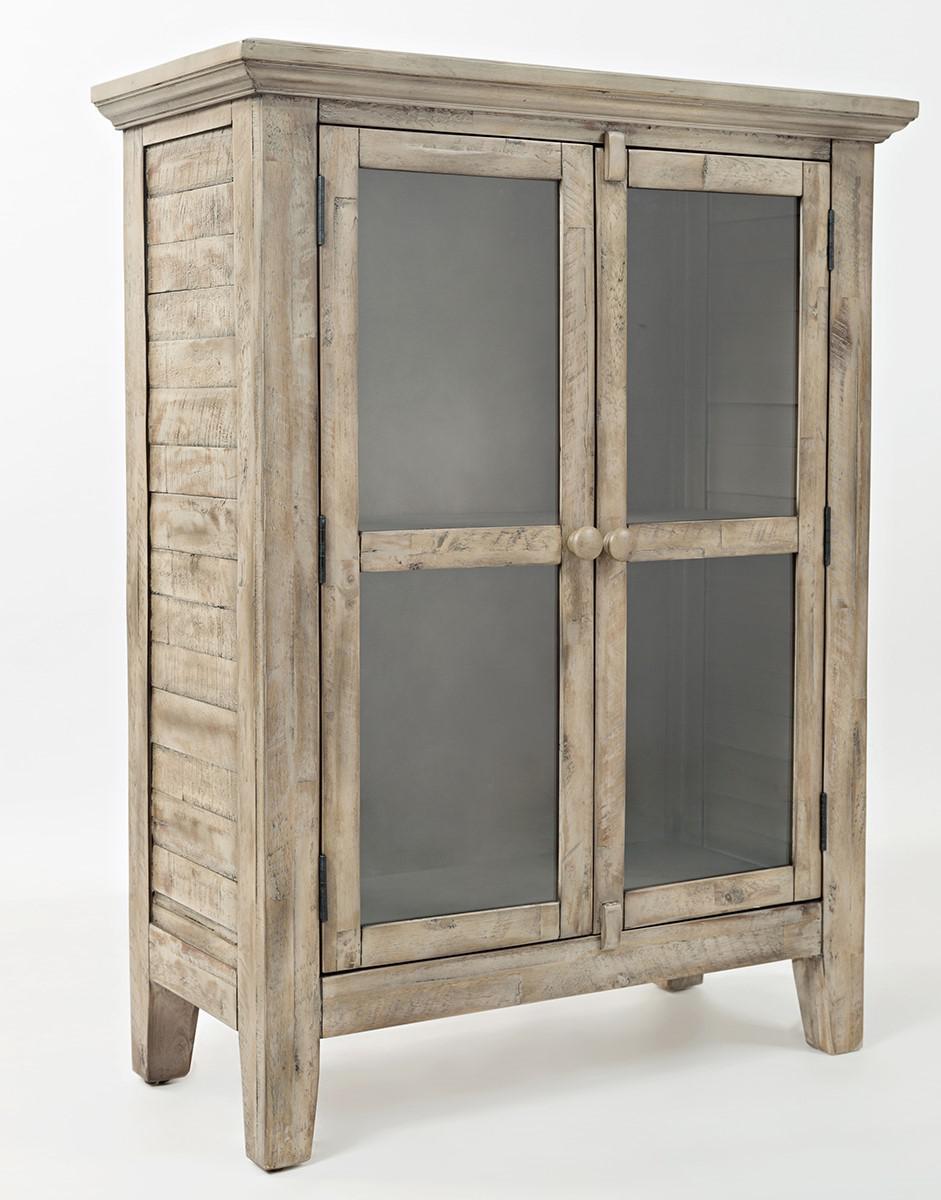 Rustic Shores 2-Door Accent Cabinet (Cream)