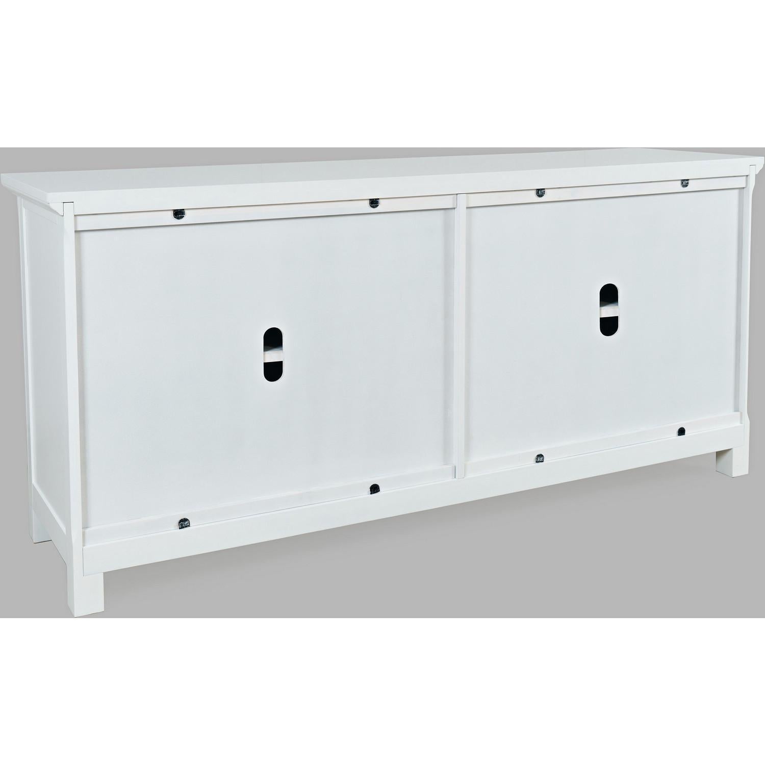 Isabella 69" Sideboard Cabinet (White Finish Wood & Mirror) - Image 3