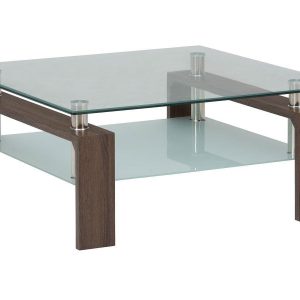 Compass Glass Square Cocktail Tables (2-Piece Set)