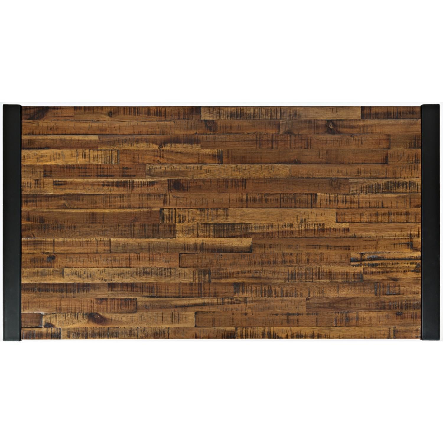 Loftworks Cocktail Table (Distressed Wood with Square Steel Legs) - Image 5