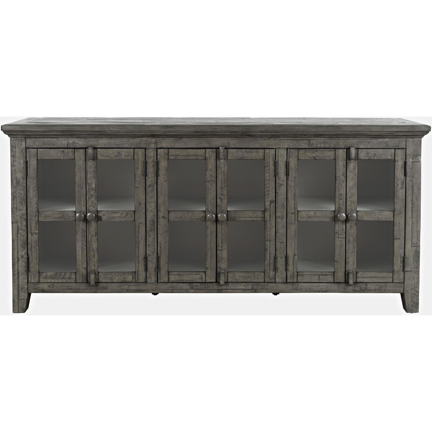 Rustic Shores 70" Sideboard Cabinet (Distressed Stone) - Image 2
