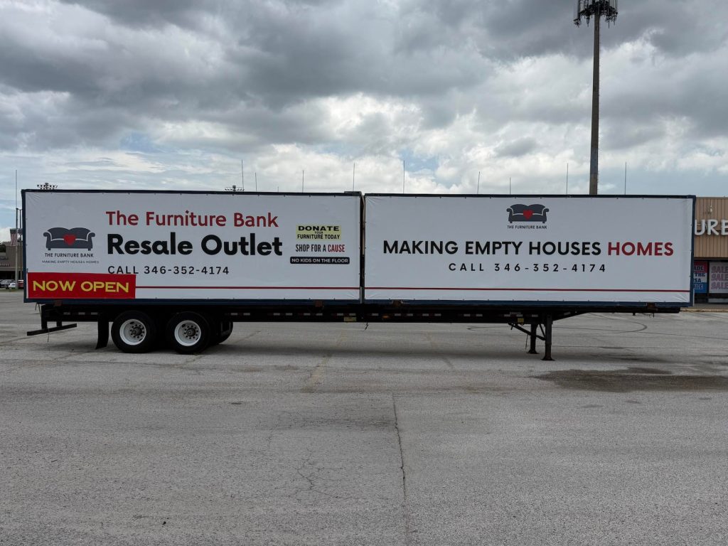 Exterior or showroom of The Furniture Bank North Outlet
